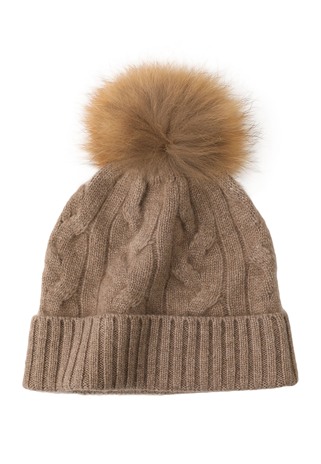 Soft Cable-Knit Cashmere Beanie