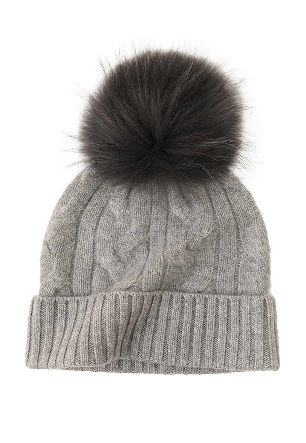 Soft Cable-Knit Cashmere Beanie