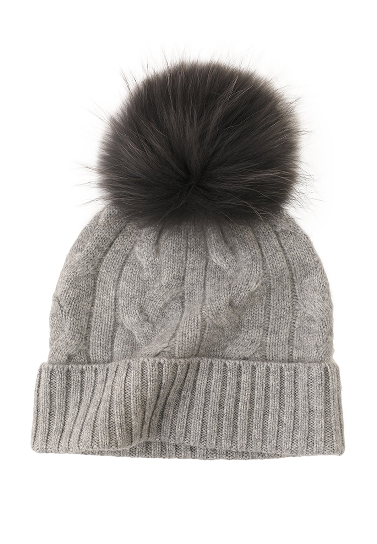 Soft Cable-Knit Cashmere Beanie