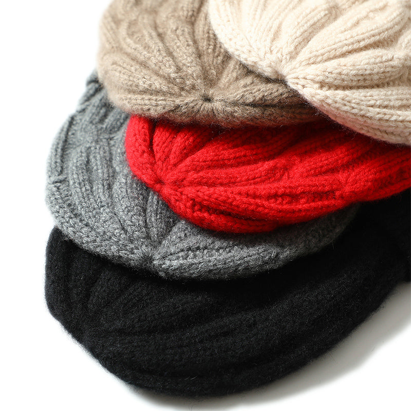 Twisted-Ribbed Cashmere Hat