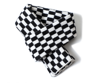 Modern Checkered Cashmere Scarf711065452495016