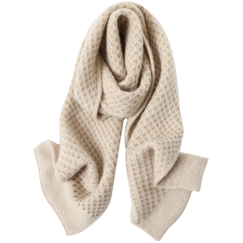 Shell-Knit Cashmere Scarf