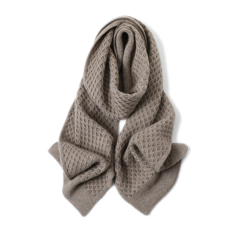 Shell-Knit Cashmere Scarf