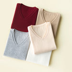 Load image into Gallery viewer, Colorful V-Neck Cashmere Top
