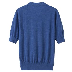 Tie Neck Worsted Cashmere Top1811088777019560