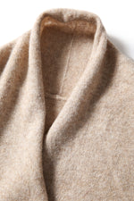 Lade das Bild in den Galerie-Viewer, Mock Wrap Sweater (100% Cashmere Knitwear)
