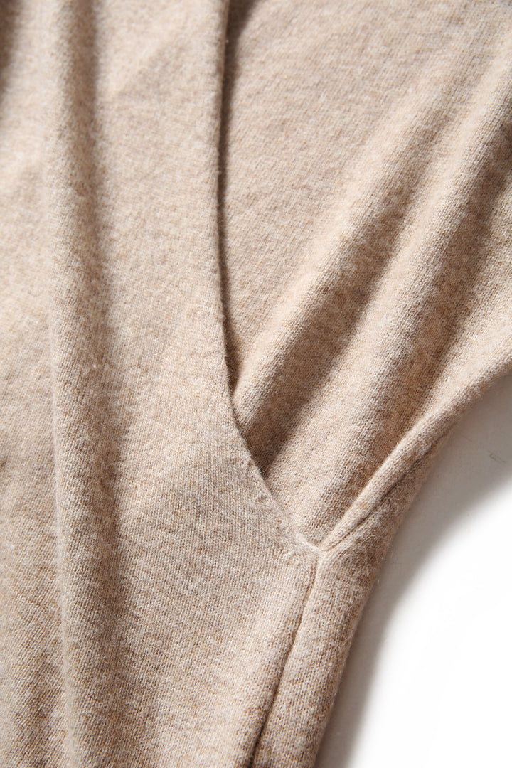 Mock Wrap Sweater (100% Cashmere Knitwear)
