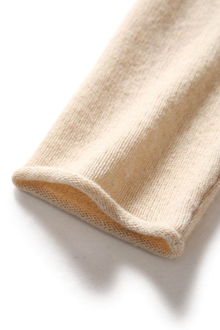 Mock Wrap Sweater (100% Cashmere Knitwear)