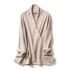 Mock Wrap Sweater (100% Cashmere Knitwear)2811089171939496