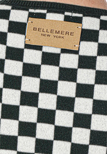 Checker Print Cashmere Merino Sweater2331454078304498