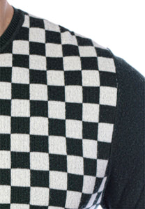 Checker Print Cashmere Merino Sweater2231454078271730