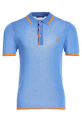 Men’s Two-Tone Contrast Tencel Polo | Blue Size S M L XL XXL | Bellemere New York 100% Sustainable Fashion | 100% Tencel | Tennis & Golf Polo Shirt