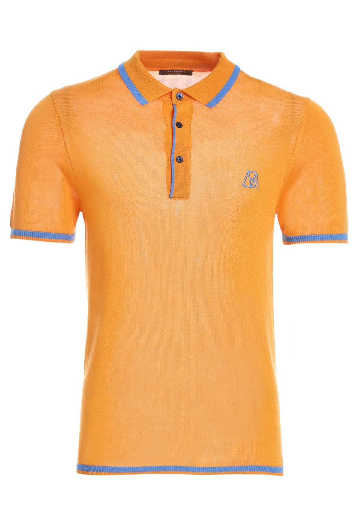 Men’s Two-Tone Contrast Tencel Polo | Blue Size S M L XL XXL | Bellemere New York 100% Sustainable Fashion | 100% Tencel | Tennis & Golf Polo Shirt