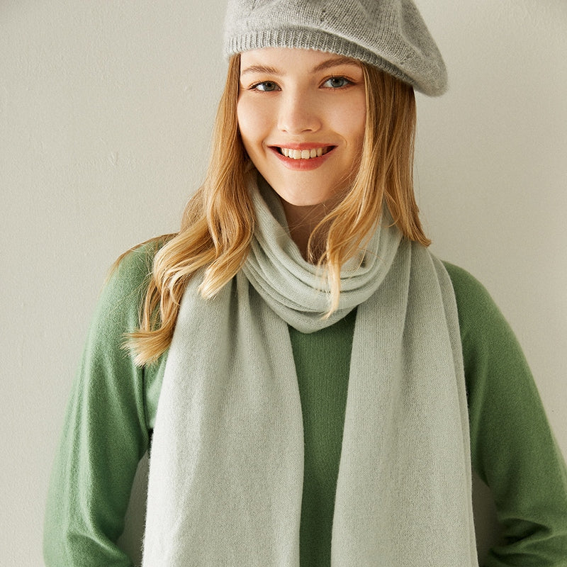 Stunning Cashmere Beret and Scarf SET