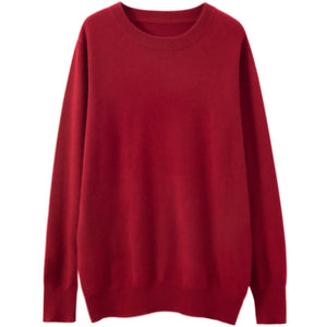 Solid Crew Neck Cashmere Sweater126776251367666