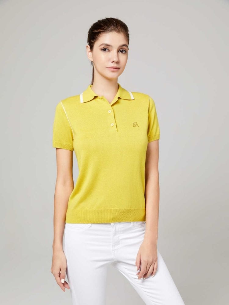 Silk Cashmere Polo T-Shirt