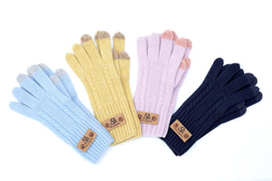 Cable-Knit Touch-screen Cashmere Gloves131425260323058