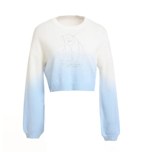 Polar Bear Cropped Cashmere Sweater131291620360434