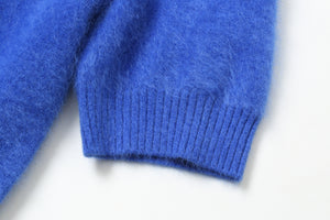 Fleecy Short-Sleeved Brushed Cashmere Top1131293602463986