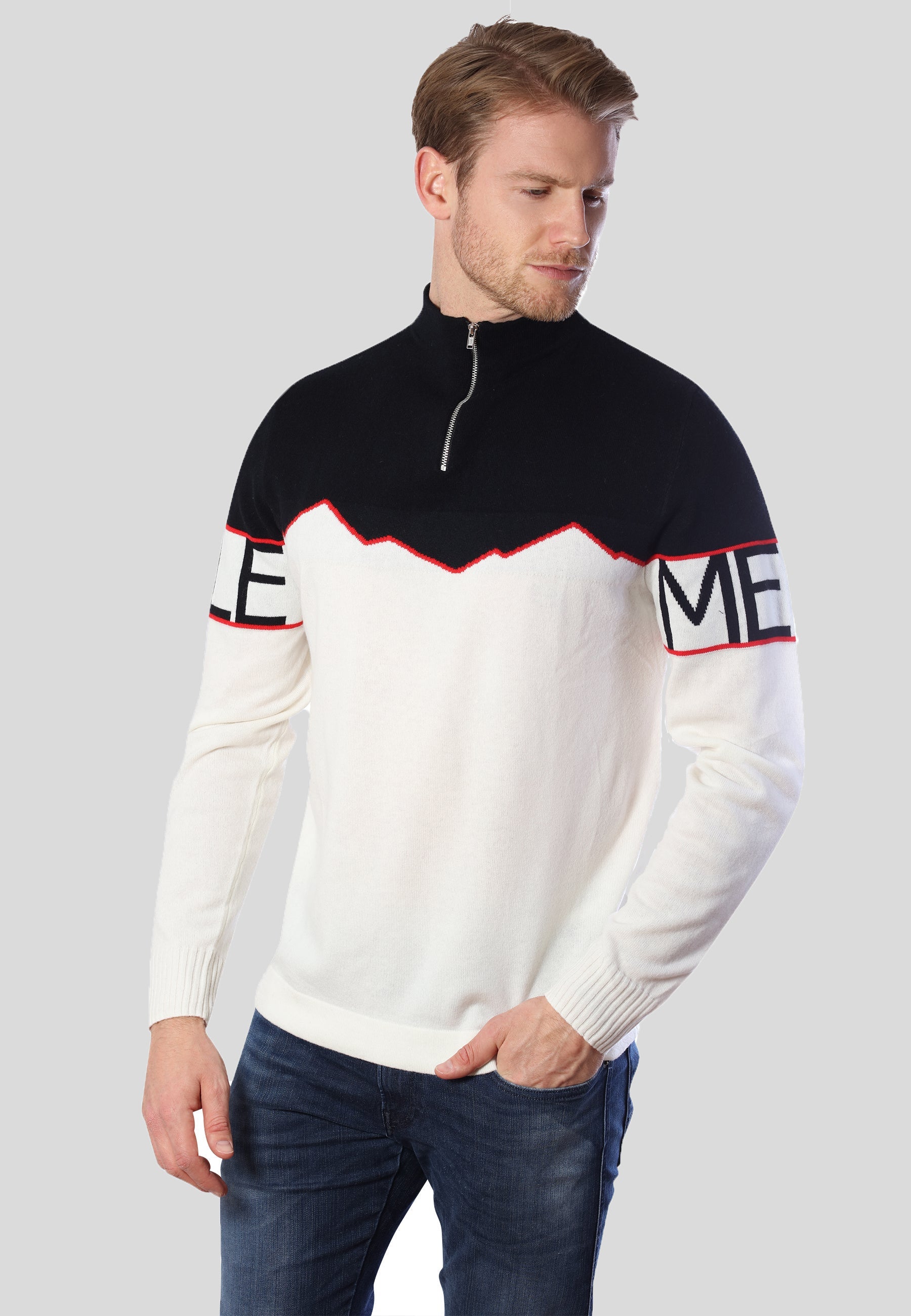 Merino Wool Cashmere | Winter Sweater | Men Winter Sweater | Long Sleeve Sweater | Bellemere New York