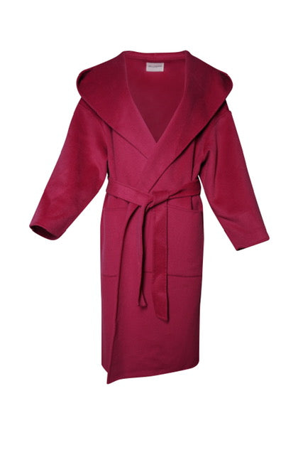  Merino Wool Cashmere |  Overcoat Hoodie | Women Coat | Bellemere New York